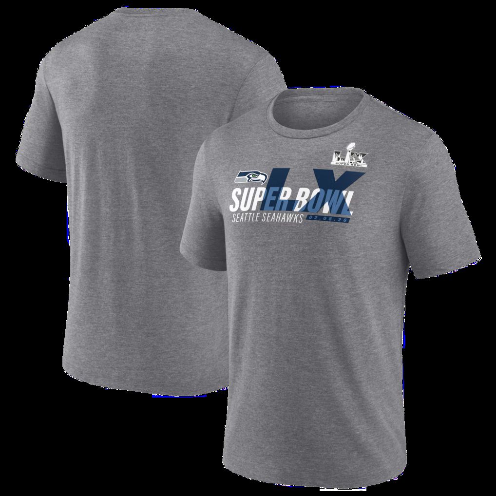 Men 2026 NFL Seattle Seahawks T-shirt grey 08->nfl t-shirts->Sports Accessory